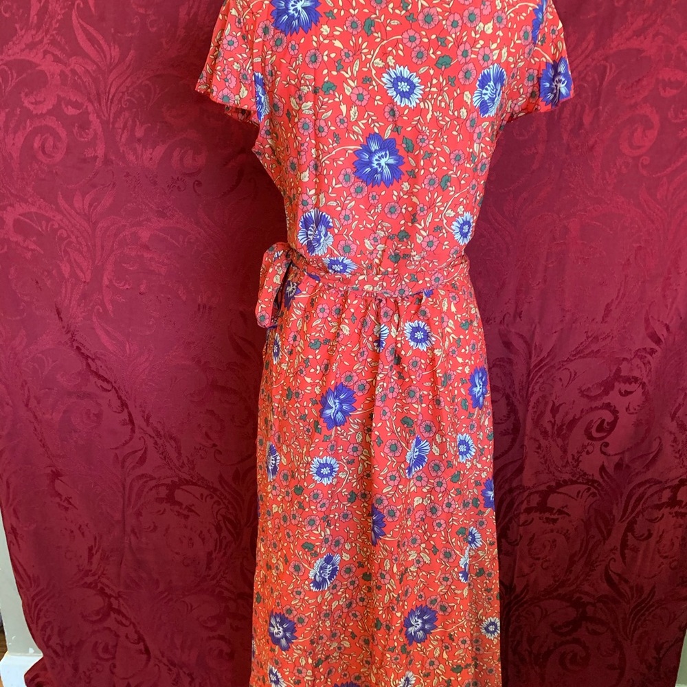 Floral Wrap Maxi Dress - Picture 2 of 8